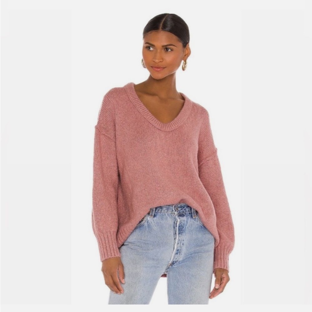 Free People Brookside Tunic Rose Pink Oversized XS